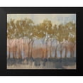 thumbnail image 2 of Goldberger, Jennifer 24x20 Black Modern Framed Museum Art Print Titled - Ochre Treeline I, 2 of 5