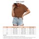 thumbnail image 5 of Top con botones de color liso camisa casual de manga corta suave y elegante a la moda para actividades al aire libre ANGGREK Otros, 5 of 5