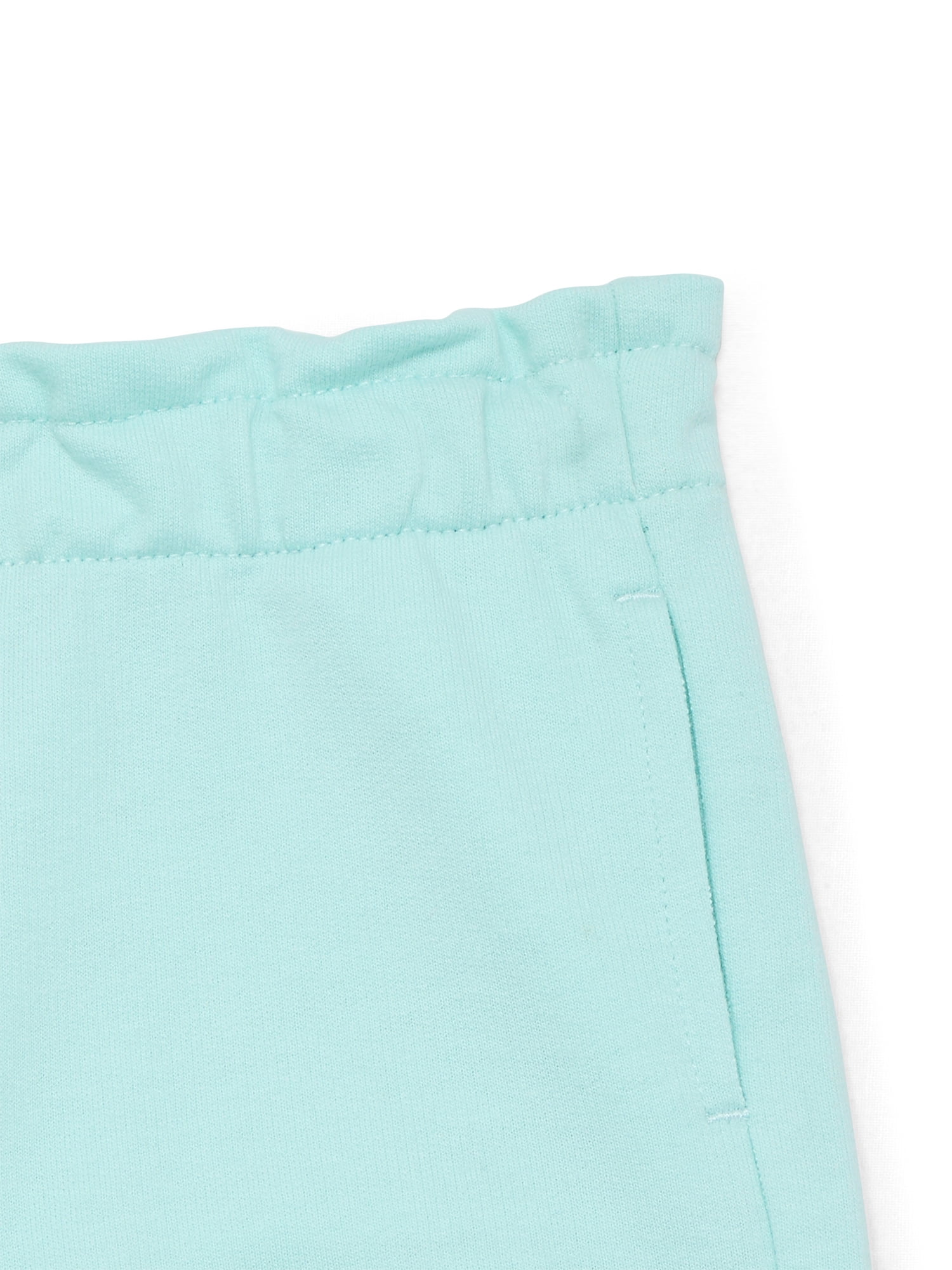 Wonder Nation Baby Girl Pocket French Terry Shorts, Sizes 0-24 Months