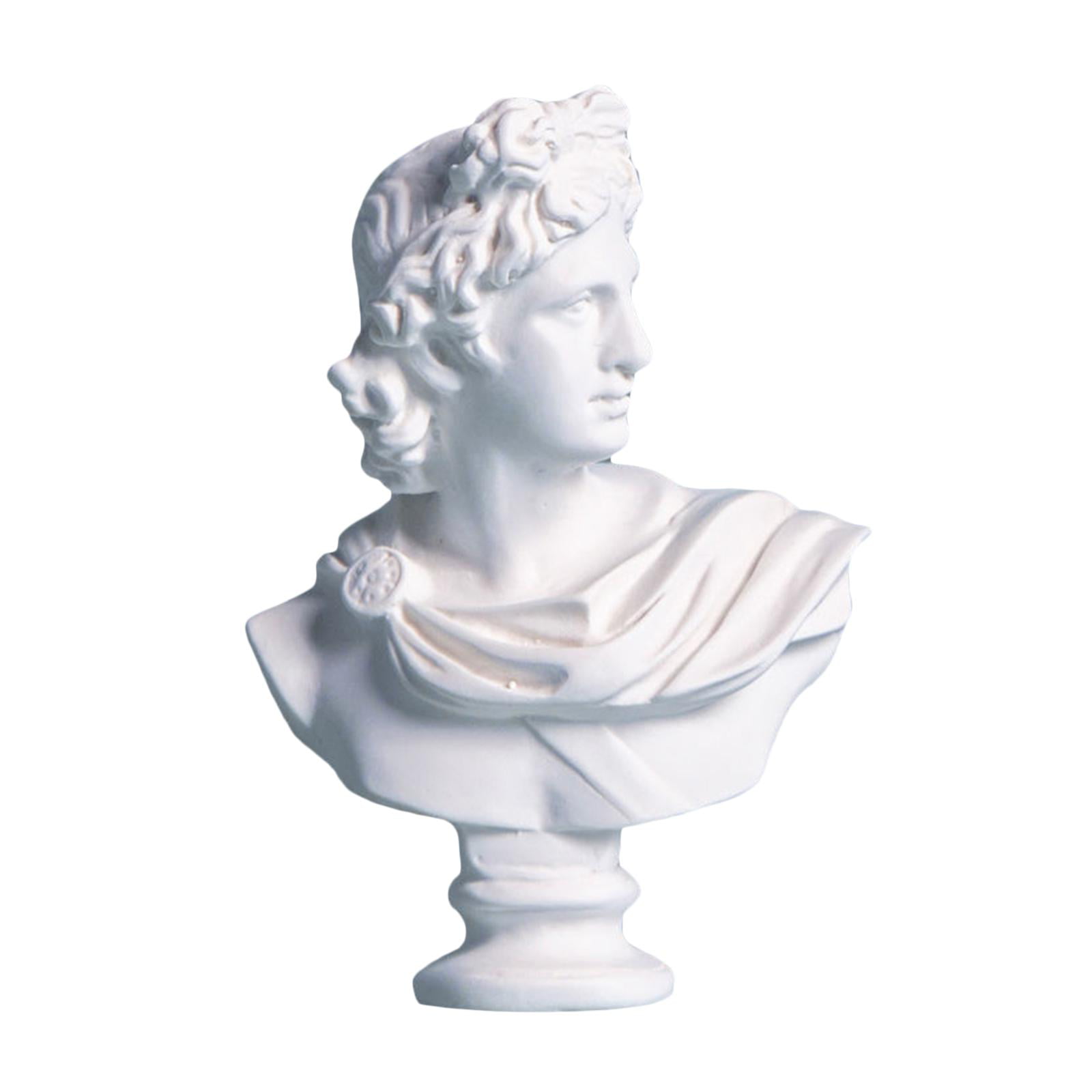 Plaster Bust Statue Greek Mythology Figurine Famous Sculpture Gypsum Portraits 