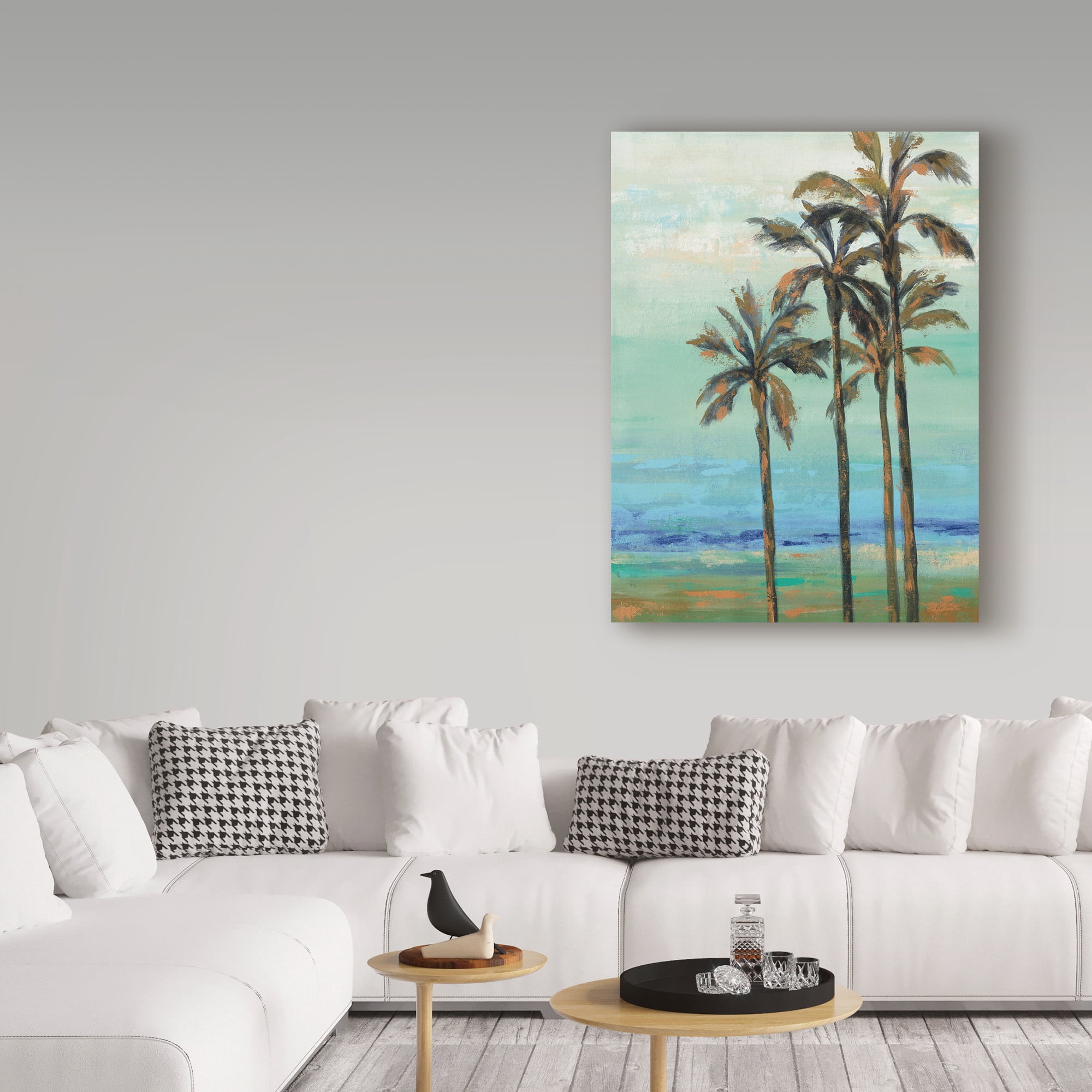Trademark Fine Art 'Copper Palms I' Canvas Art by Silvia Vassileva