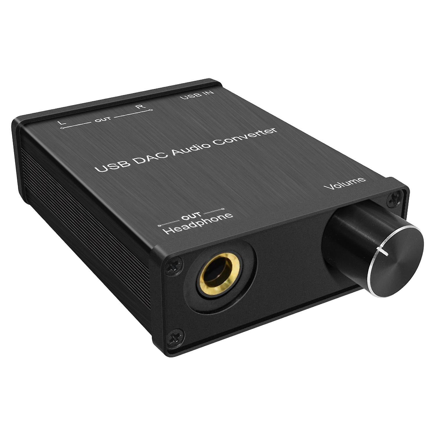 Convertidor de audio USB DAC USB a fibra coaxial + audio Tarjeta de ...