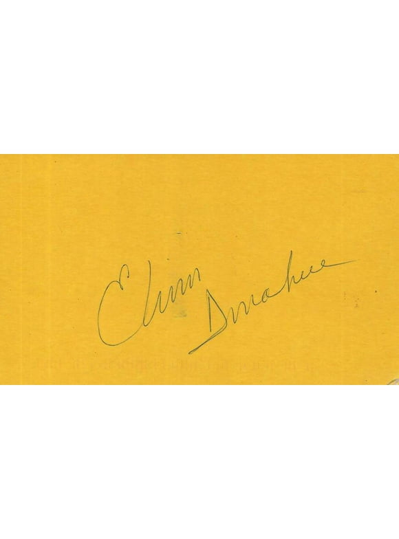 Elinor Donahue Signed 1997 Postcard Star Trek
