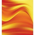 thumbnail image 3 of Ambesonne Orange Duvet Cover Set, Abstract Digital Waves, 2-Calking, Burnt Orange, 3 of 7