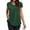 Dark Green, variant on Casual Shirts for Women Petal Short Sleeve Dressy Plus Size Tunics Tops Blouses, Wine Red, XL