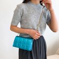 thumbnail image 1 of Bolsa De Hombro Bolso bandolera acolchado con hilo bordado de rombos para mujer (azul) Likrtyny Para Estrenar, 1 of 5
