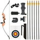 thumbnail image 1 of Piaoyu Juego de Arco y Flechas de 50" para Adultos, Kit de Arco Recurvo de Metal con Elevador hacia la Derecha de 40 Lb para Objetivo de Caza Principiante a Intermedio, 1 of 13
