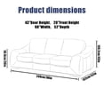 thumbnail image 3 of Dznils Plastic Sofa Cover, Waterproof Washable Slipcover for Storage and Moving, Clear, 3 of 12