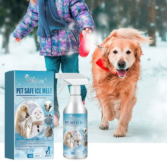 Dvkptbk Ice Melt Pet Safe Ice Melt,Safe, Fast and Effective,Protect Your Pet and Enjoy The Winter Season 60Ml Cleaning Supplies