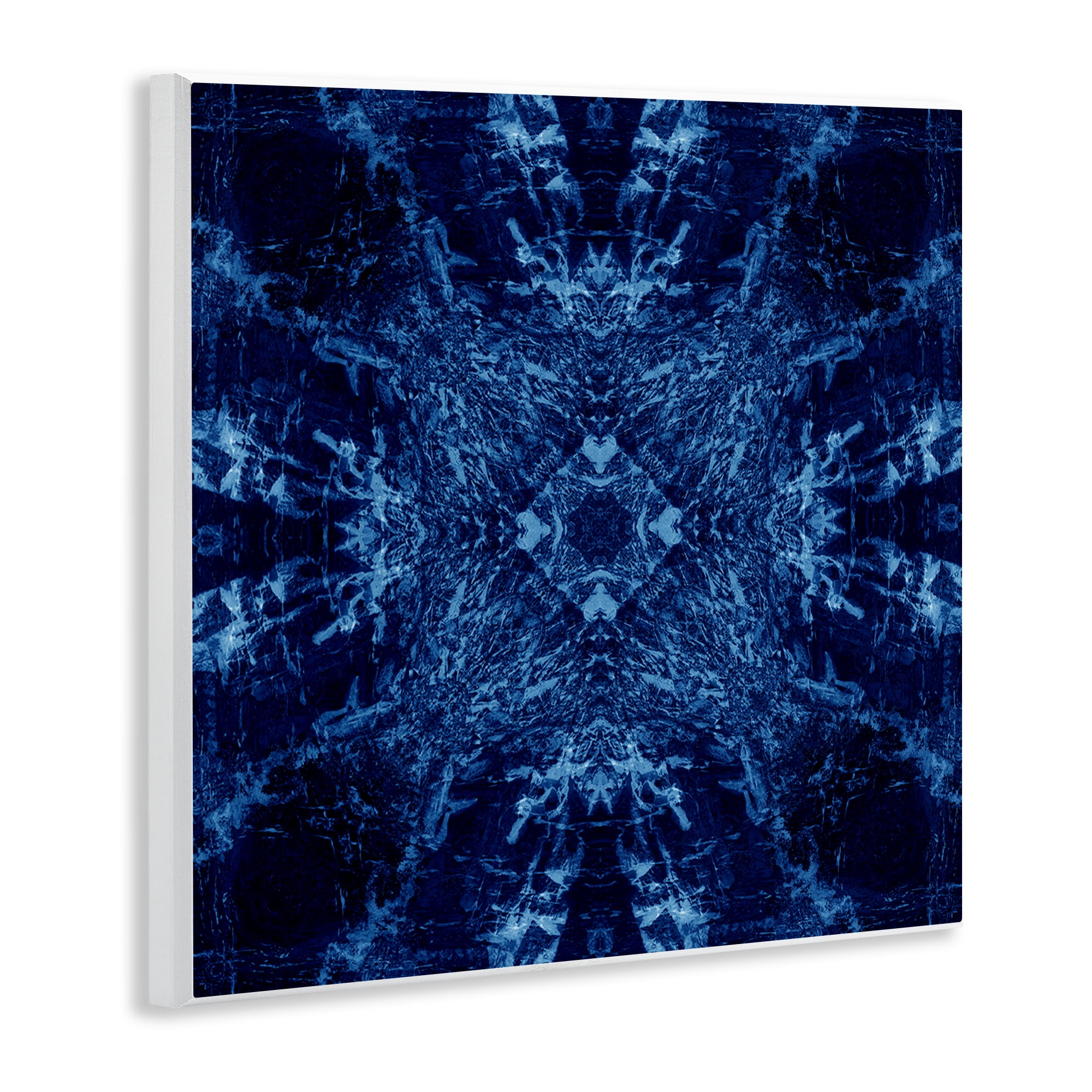 Stupell Industries Dark Tie Dye Style Abstract Painting Unframed Art Print Wall Art, 12 x 12