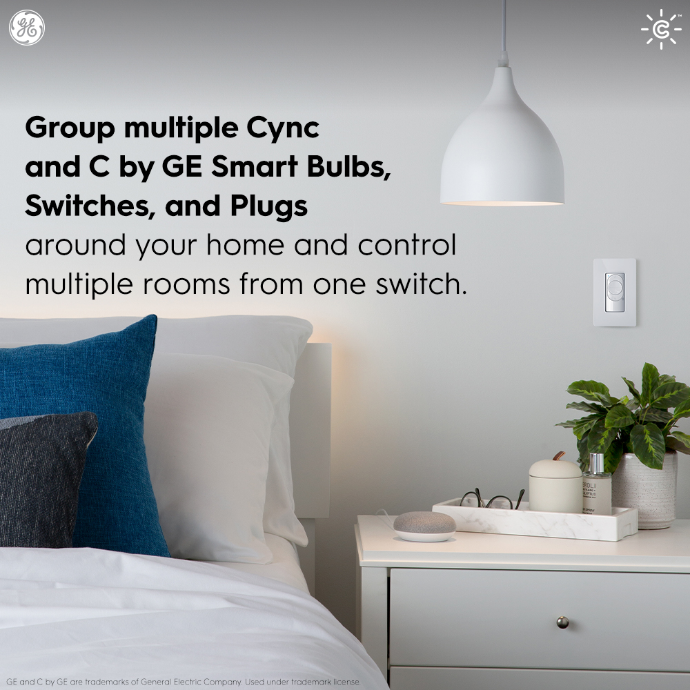 GE CYNC Smart Color Bulb and Dimmer Switch Bundle photo 2