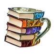 thumbnail image 4 of Taza de libro pintado, taza de café, decoración del hogar, de café creativa de resina para bibliotecarios, lectores, escritores, bibliófilos, amantes Estilo A, 4 of 8