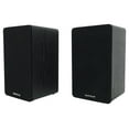 thumbnail image 3 of Pair Rockville RockShelf 54B Black 5.25" Home Bookshelf Speakers w/21" Stands, 3 of 13