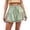 F-31Light Green, variant on ZHOGXU Women Skirt Summer Elastic Waist Drawstring Solid Color Ruffle Fashion Comfortable Skirt For Casual Daily Wear,Blue,L