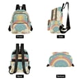 thumbnail image 4 of FORMRS Mini Backpack Purse for Women Travel Daypack Casual Shoulder Bag, Retro Beige Rainbow, 4 of 7