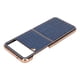 thumbnail image 4 of Funda de Cuero para teléfono Resistente a los arañazos Nano Plating Funda para teléfono con Pantalla Plegable Funda Protectora para teléfono para Galaxy Z Flip4 Azul, 4 of 8