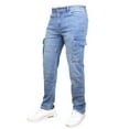 thumbnail image 2 of Men's Stretch Cargo Pocket Jeans - Classic Denim Look with Flexibility & Comfort (Sizes: 30-42), 2 of 6