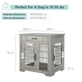 thumbnail image 5 of Wooden Dog Kennel Dog Crate Furniture End Table with Drawer, Pet Dog Kennels Side Table Bed Nightstand, Dog House Indoor Use, Chew-Proof, Easy Installation, 5 of 9