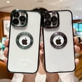 thumbnail image 3 of case for iPhone 13 Pro Max Case with Camera Lens Protector, Logo View iPhone 13 Pro Max Case for Men Women, Luxury Clear Cover for iPhone 13 Pro Max 5G 6.7 inch (Green), 3 of 6