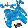 thumbnail image 3 of eXtremeRate Full Set Housing Shell with Buttons Touchpad Cover, Clear Blue Custom Replacement Decorative Trim Shell Front Back Plates for ps5 Controller BDM-030/040, 3 of 6