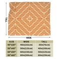 thumbnail image 3 of DouZhe Ultra-Soft Micro Fleece Lightweight Flannel Bed Blanket, Geometric Zigzag Style Print Cozy Warm Throw Blankets, 50"x40", 3 of 7