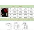 thumbnail image 3 of TSADFHJI Chemises Hommes Décontractées Lin Automne Mode Printemps Été Manches Courtes Col Rond T-Shirts Imprimés Haut Blouse L Rouge, 3 of 4