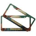 thumbnail image 2 of 2 Pieces 2024 Christmas Santa Claus License Plate Frames Christmas Decorations Auto Decorative Frames Cars Protector Cover Holder Stainless Aluminum 2 Hole for US And CA, 2 of 6