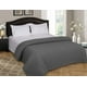 thumbnail image 3 of Manta de cama Elvana Home, 100% algodón, tamaño king, gris antracita, 3 of 7