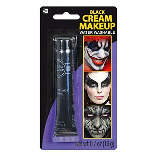 Black Cream Costume Makeup Halloween Kit Face Paint Accessory 