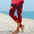 thumbnail image 2 of LEKWK Plus Size Womens Capri Pants Slim Fit Heart Graphic Print Capris Pants Stretchy Soft Workout Pants for Valentine Outfits and Daily Casual Wear, 2 of 5
