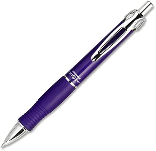 Zebra Sarasa dry X10 Retractable Gel Pen, Fine Point, 0.7mm, Violet Ink, 12 Count