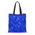 thumbnail image 1 of JSDART Sac en Toile Réutilisable Sac de Courses Tableau Périodique des Sacs à Carreaux à Gauche et à Droite, 1 of 1