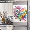 thumbnail image 5 of Mother's Day Colorful Heart Flower Dishwasher Magnetic Covers Magnet Sticker Kitchen Decor Dishwasher Refrigerator Front Door Covers Decorative Magnetic 23" x 26", 5 of 5