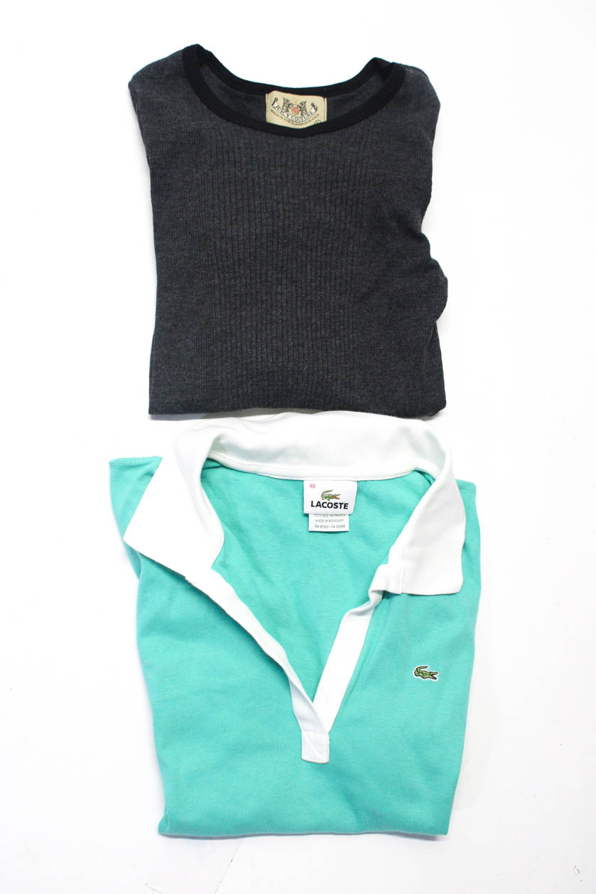 used Pre-owned|lacoste Juicy Couture Womens Shirts Blue Grey Size EUR 40 Medium Lot 2, Women's, Size: Small