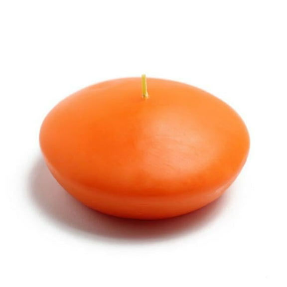 Jeco CFZ-082-8 4 in. Floating Candles, Orange - 24 Piece