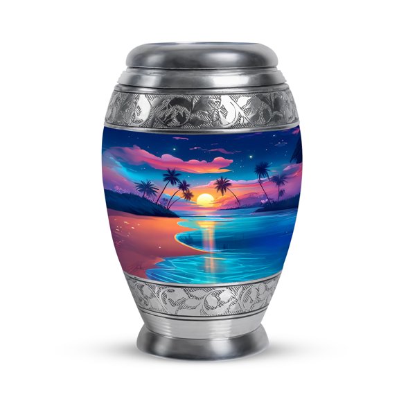 SABURIAL Beach Burial Urn for Adult Male & Female - Cremation Urn for Human Remains - Handcraft Urns for Man & Woman Remains - Memorial Urns for Adult Husband Ash - Small Keepsake 3 Inch - Pack of 1