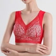 thumbnail image 4 of Guluxicc Womens Seamless Bras Wireless Bra No Underwire Comfort Push Up Bralette, Red, S, 4 of 5