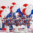 thumbnail image 7 of LHNFT 4th of July Star Stem 18.9inch Red White and Blue Artificial Flower Stems with Glitter Star Picks Patriotic Independence Day Floral Branches for Memorial Day Home Vase Table Centerpieces, 7 of 7
