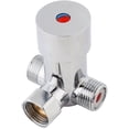 thumbnail image 1 of Rawiri-Mezclador G1/2 con Control de temperatura para grifo automático, mezclador de agua fría y caliente, termostático de 3 vías para lavabo, inodoro, 1 of 8