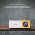 thumbnail image 3 of Portable Projector, AV VGA USB HD Mini Projector 24 To 60in Projection US Plug 100-240V  for Family, 3 of 7