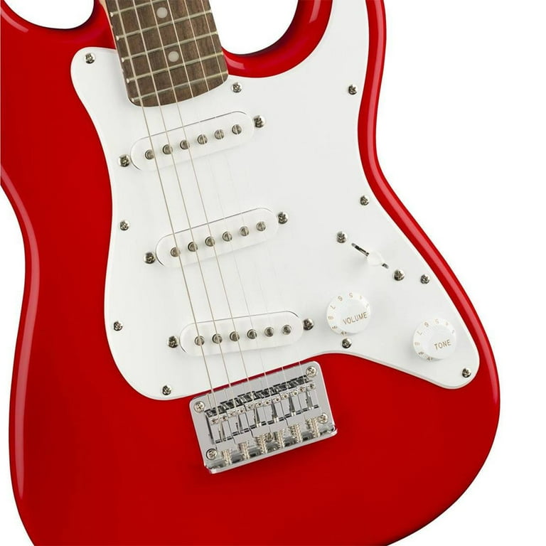 Squier Mini Strat V2 Electric Guitar (Torino Red, Indian Laurel