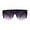Black / Smoke, variant on Womens Oversize High Temple Flat Top Shield Diva Sunglasses Tortoise Red Orange