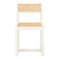 thumbnail image 5 of SAFAVIEH Bernice Nautical Solid Cane Dining Chair, White/Natural, 5 of 8