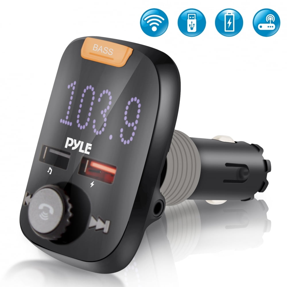 Pyle PBT90 3-in-1 Bluetooth veicolo trasmettitore FM caricatore kit