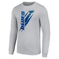thumbnail image 2 of Men's Starter Heather Gray St. Louis Blues Color Scratch Long-Sleeve T-Shirt, 2 of 3