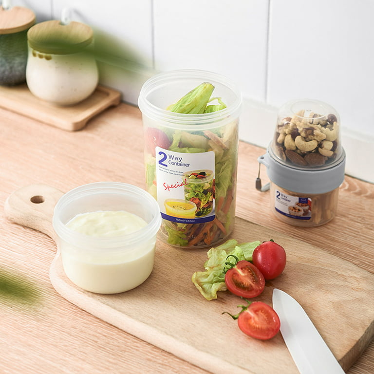 DS2237 Cereal And Milk Cup On The Go Salad Container Fruit And
