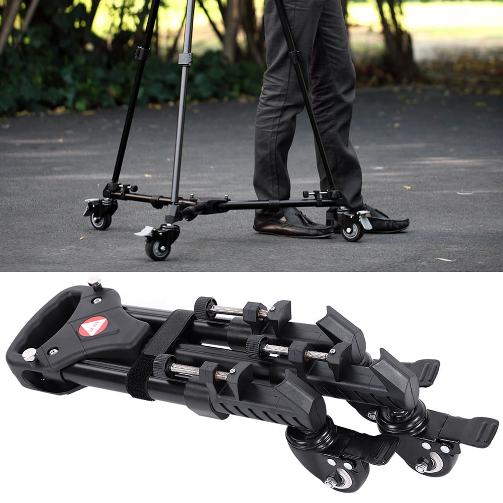 Kingjoy VX-600 Foldable Camera Tripod Dolly 3 Wheels Stand Pulley Base Universal Camera - 44 - View #6