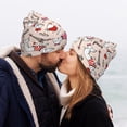 thumbnail image 5 of Lsque Dachshund And Eiffel Tower Pattern Knitted Beanie, Unisex Winter Hat, Knit Hat Winter Beanies Thick Fisherman Beanies Cuffed Plain Skull Caps, 5 of 6