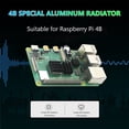 thumbnail image 4 of Disipador De Calor 3 disipadores de calor de aluminio para Raspberry Pi 4B disipador de calor almohadilla de refrigeración (negro), 4 of 5