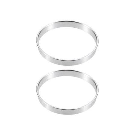 Unique Bargains 2pcs 71.6mm to 70.1mm Aluminium Alloy Car Hub Centric Rings Wheel Bore Center Spacer Silver Tone